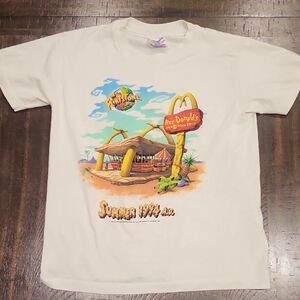 Vintage 1994 McDonalds Flintstones T-Shirt Youth Large